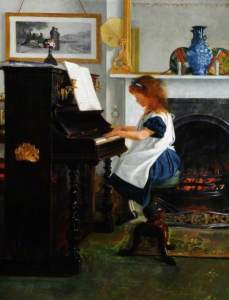 Marks, Henry Stacy, 1829-1898; At the Piano